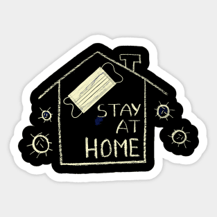 covid19 stay at home Sticker